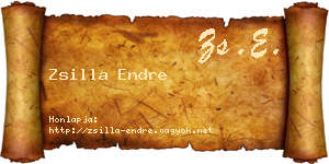 Zsilla Endre névjegykártya